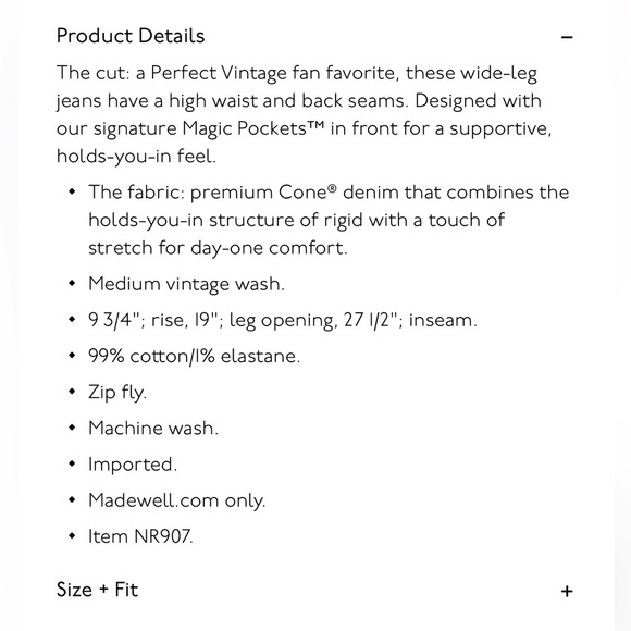 Madewell | Wide-Leg Jeans - Picture 6 of 8